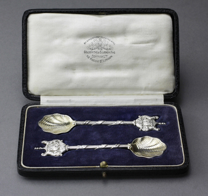 Salters Company Silver Spoons (Pair) - Sal Sapit Omnia
